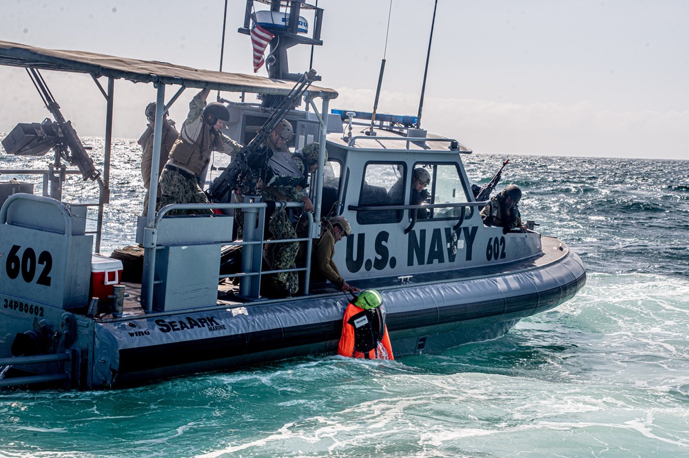 MSRON11 Conducts Underway Drills during MESF Boat University Advance-Course held onboard NSW Seal Beach.