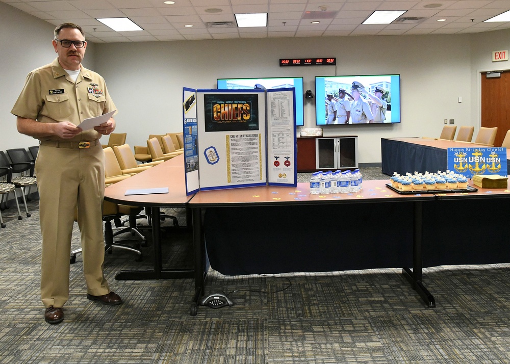 Naval Information Forces Chief’s Mess celebrated the 129th birthday of the rank of Chief Petty Officer.