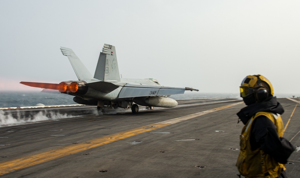 The Harry S. Truman Carrier Strike Group is on a scheduled deployment in the U.S. Sixth Fleet area of operations in support of naval operations to maintain maritime stability and security.