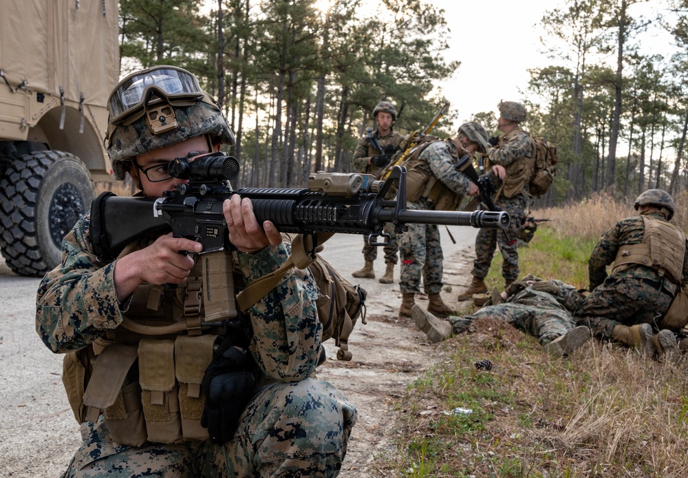 Combat Logistics Battalion 22 conducts battalion field exercise