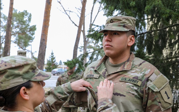 1ABCT leadership recognize Soldier's achievements during Atlantic Resolve