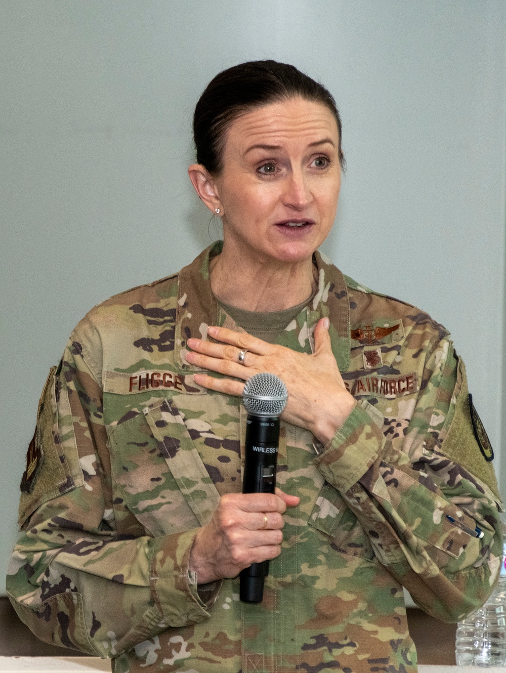 Brig Gen Fligge visits Travis AFB