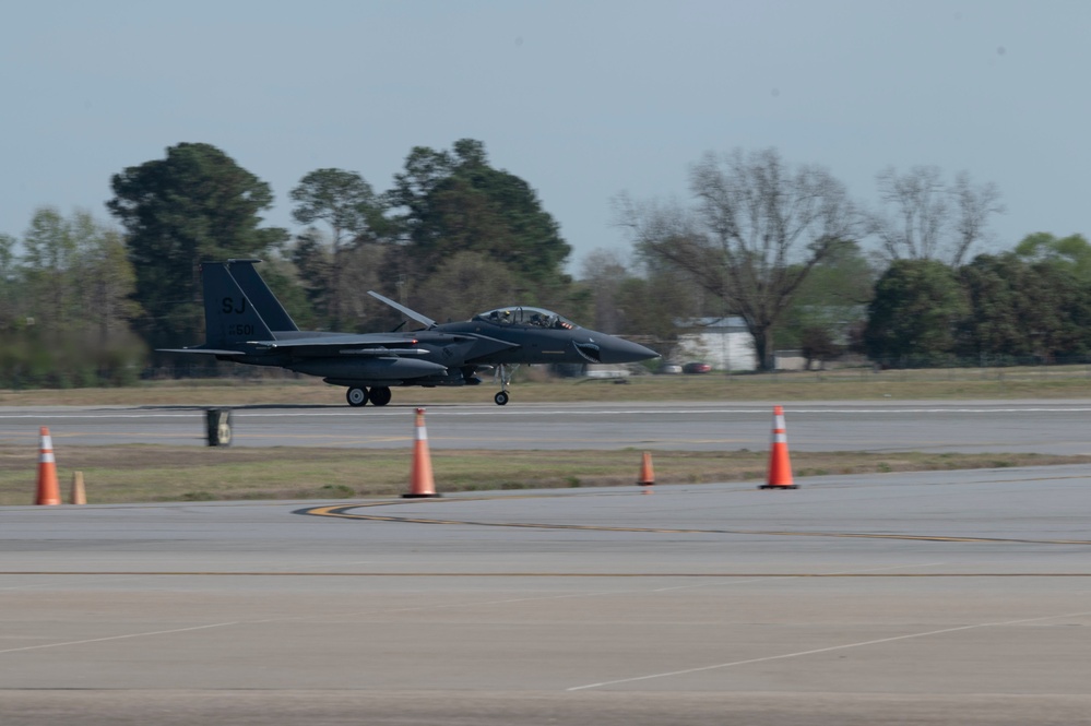 Aircraft, Airmen return to Seymour Johnson following support to NATO