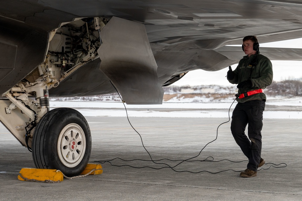 90th Fighter Squadron launches F-22s for ACE-Focused PF 22-4