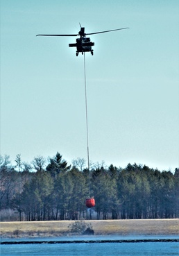 Federal, state agencies partner for fire-suppression training with UH-60 Black Hawks at Fort McCoy