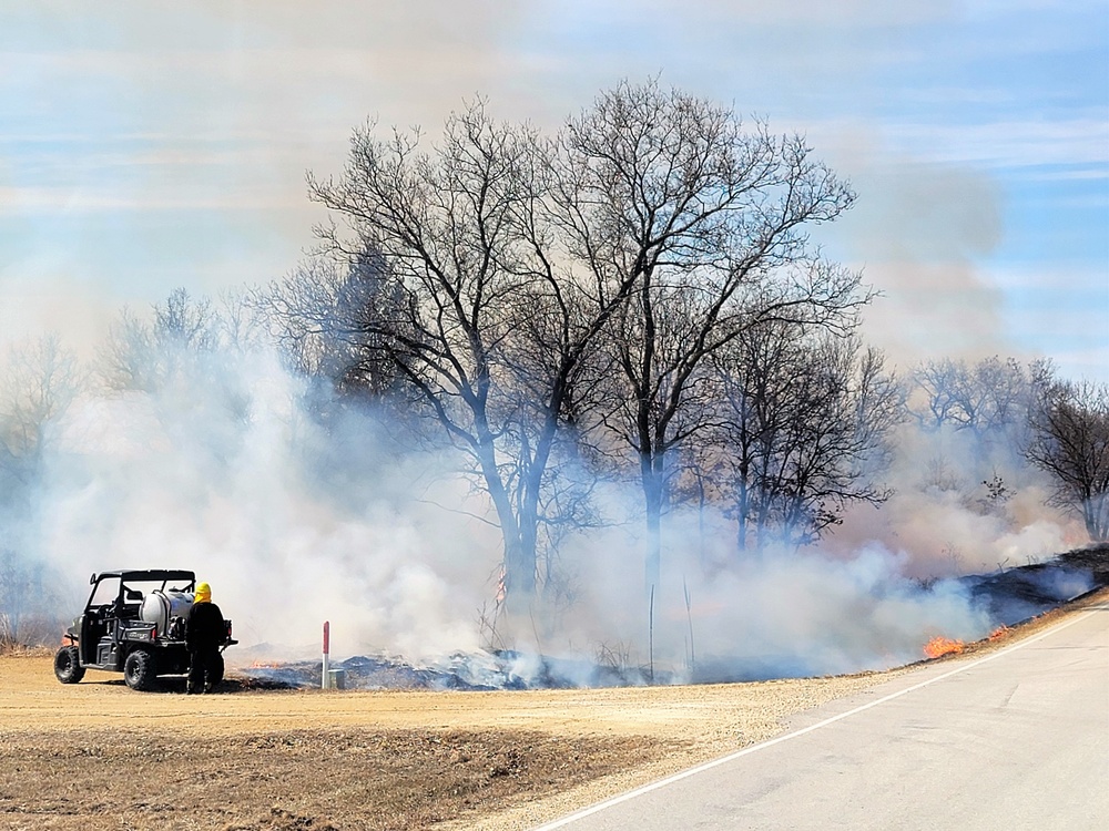 2022 prescribed burn operations at Fort McCoy