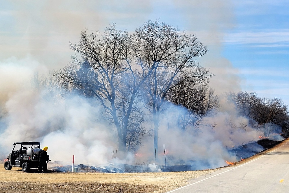2022 prescribed burn operations at Fort McCoy