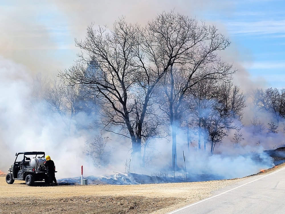 2022 prescribed burn operations at Fort McCoy