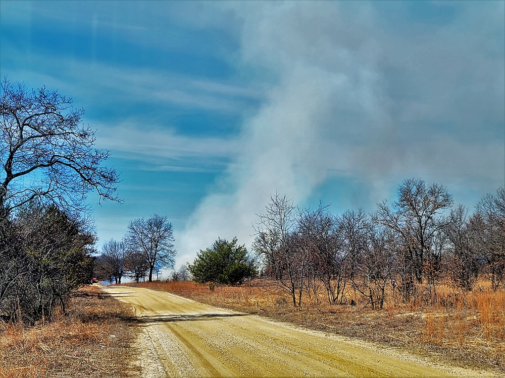 2022 prescribed burn operations at Fort McCoy