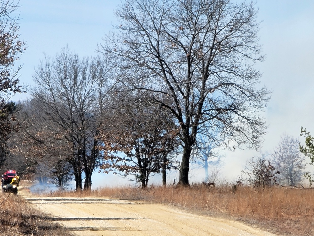 2022 prescribed burn operations at Fort McCoy
