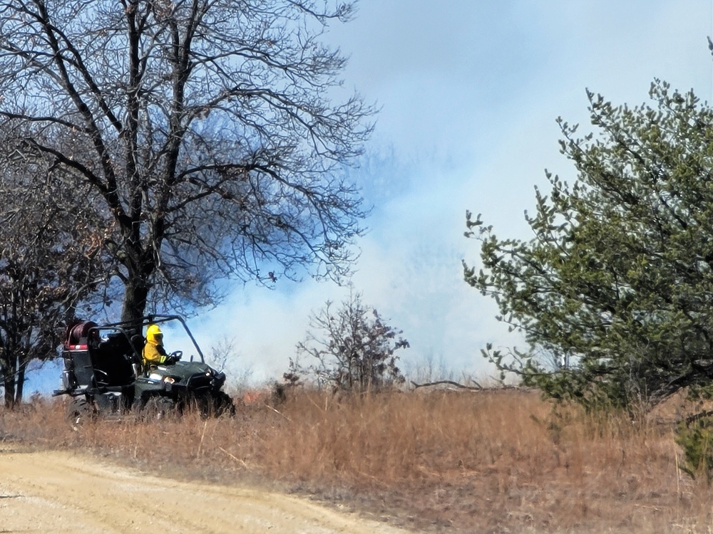 2022 prescribed burn operations at Fort McCoy