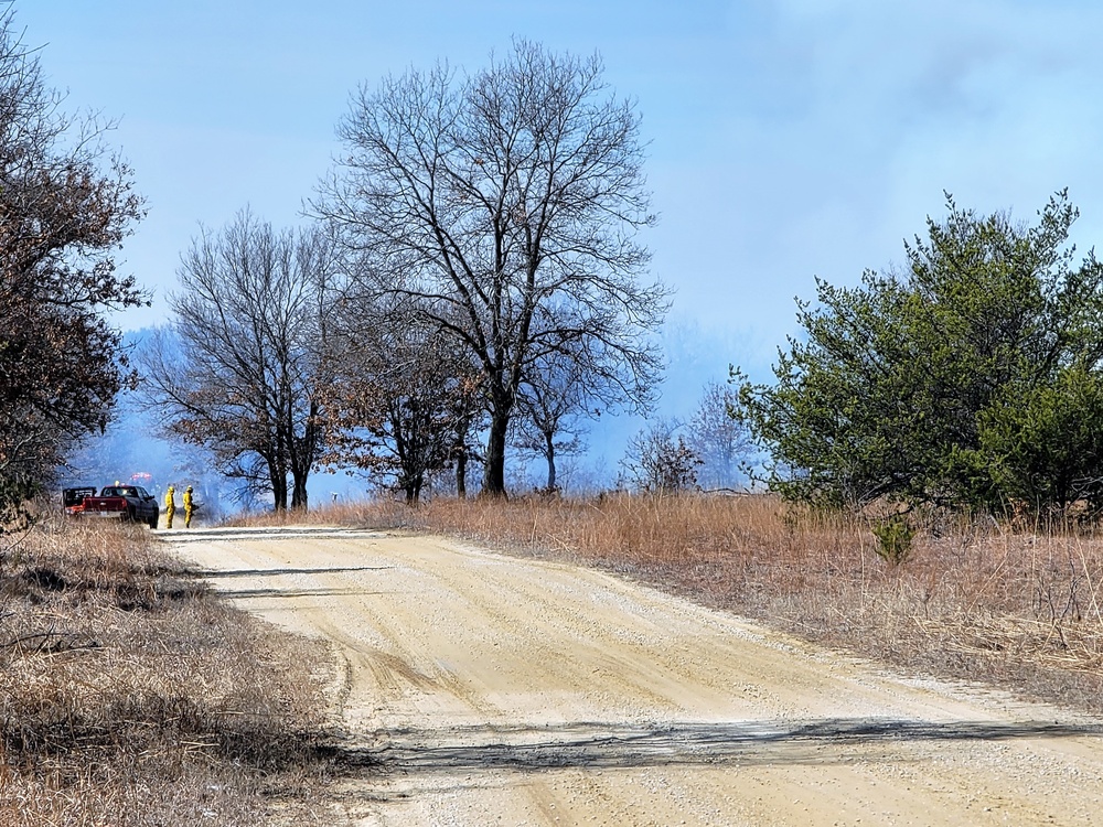 2022 prescribed burn operations at Fort McCoy