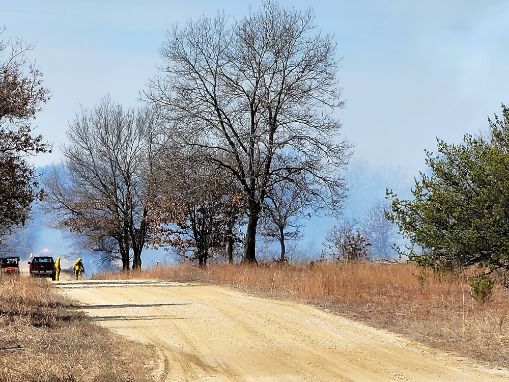 2022 prescribed burn operations at Fort McCoy