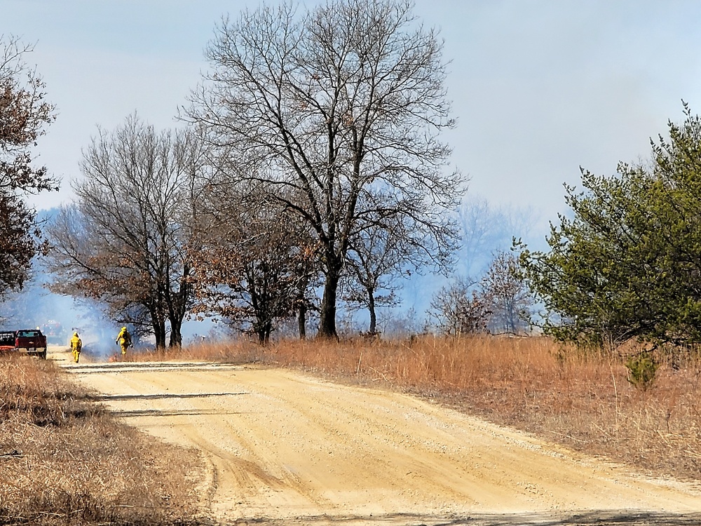 2022 prescribed burn operations at Fort McCoy