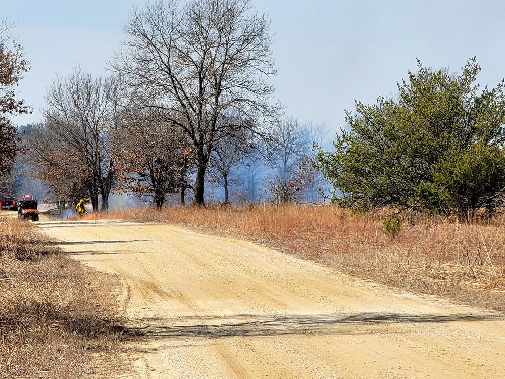 2022 prescribed burn operations at Fort McCoy