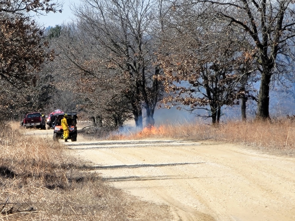 2022 prescribed burn operations at Fort McCoy