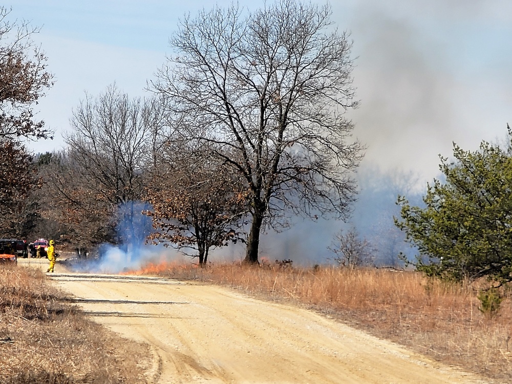2022 prescribed burn operations at Fort McCoy