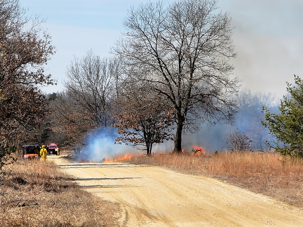2022 prescribed burn operations at Fort McCoy