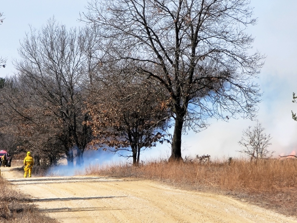 2022 prescribed burn operations at Fort McCoy