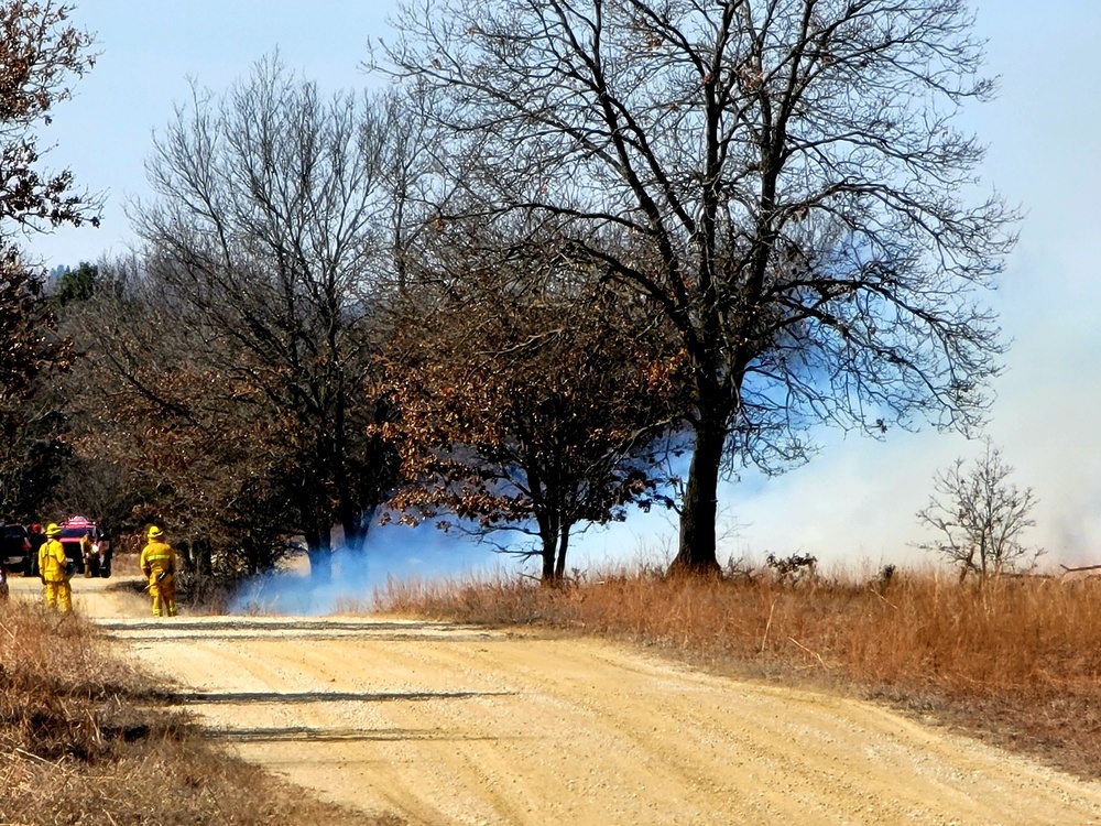 2022 prescribed burn operations at Fort McCoy