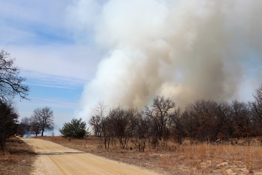 2022 prescribed burn operations at Fort McCoy