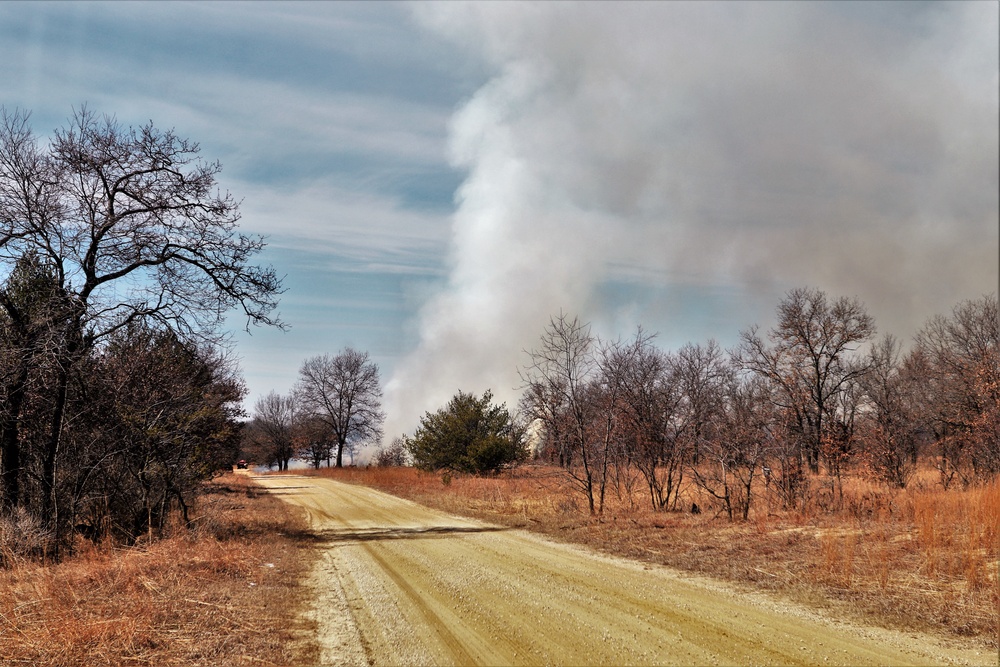 2022 prescribed burn operations at Fort McCoy