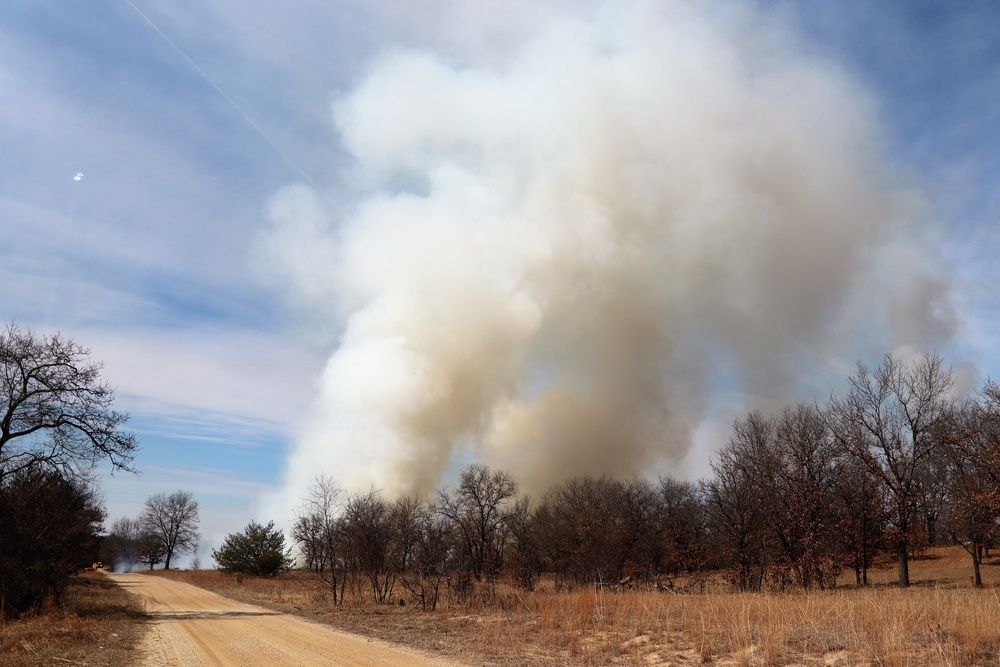 2022 prescribed burn operations at Fort McCoy