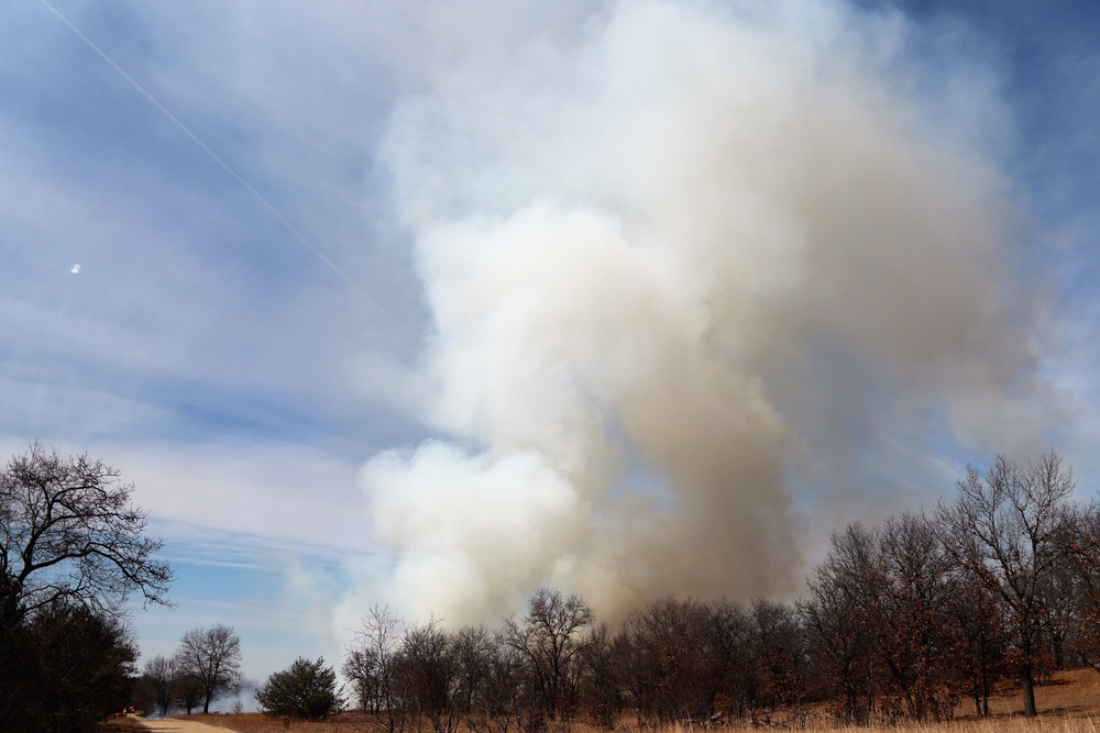 2022 prescribed burn operations at Fort McCoy