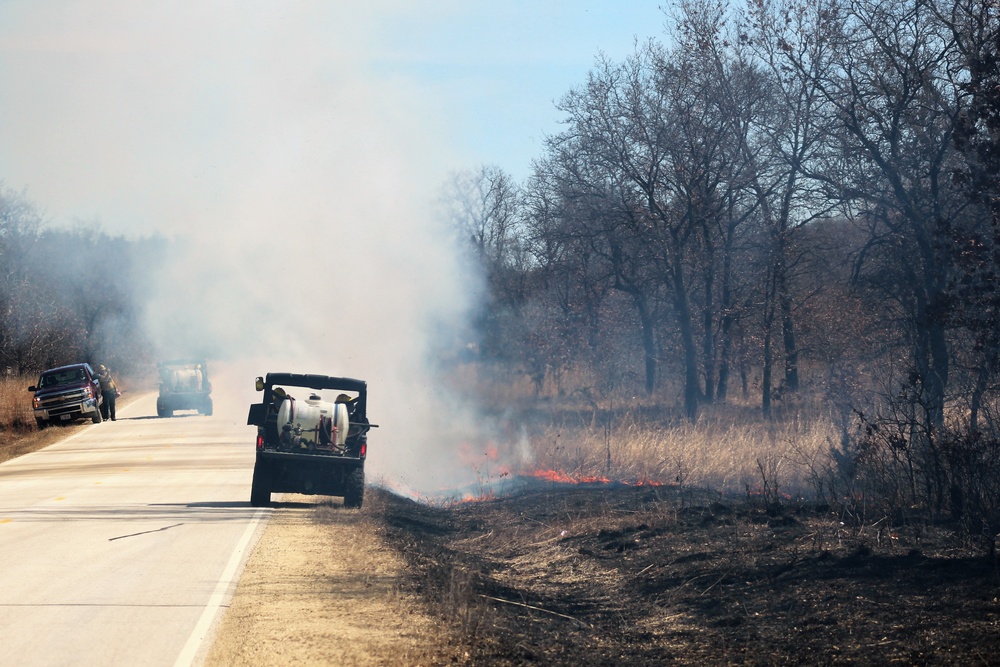 2022 prescribed burn operations at Fort McCoy