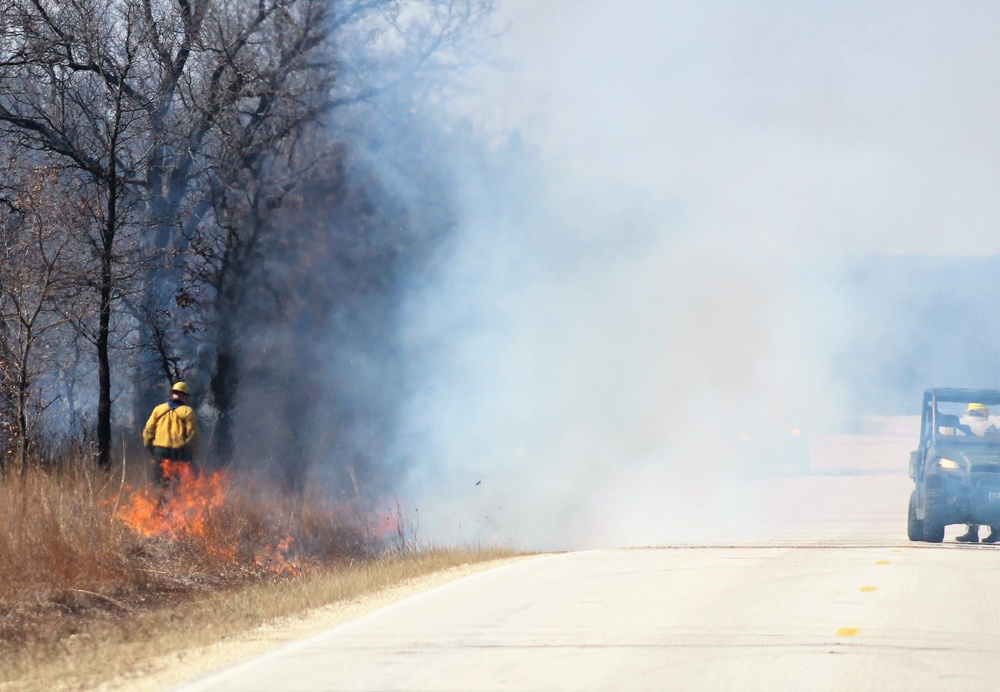 2022 prescribed burn operations at Fort McCoy