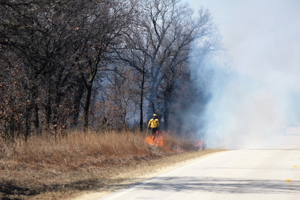 2022 prescribed burn operations at Fort McCoy