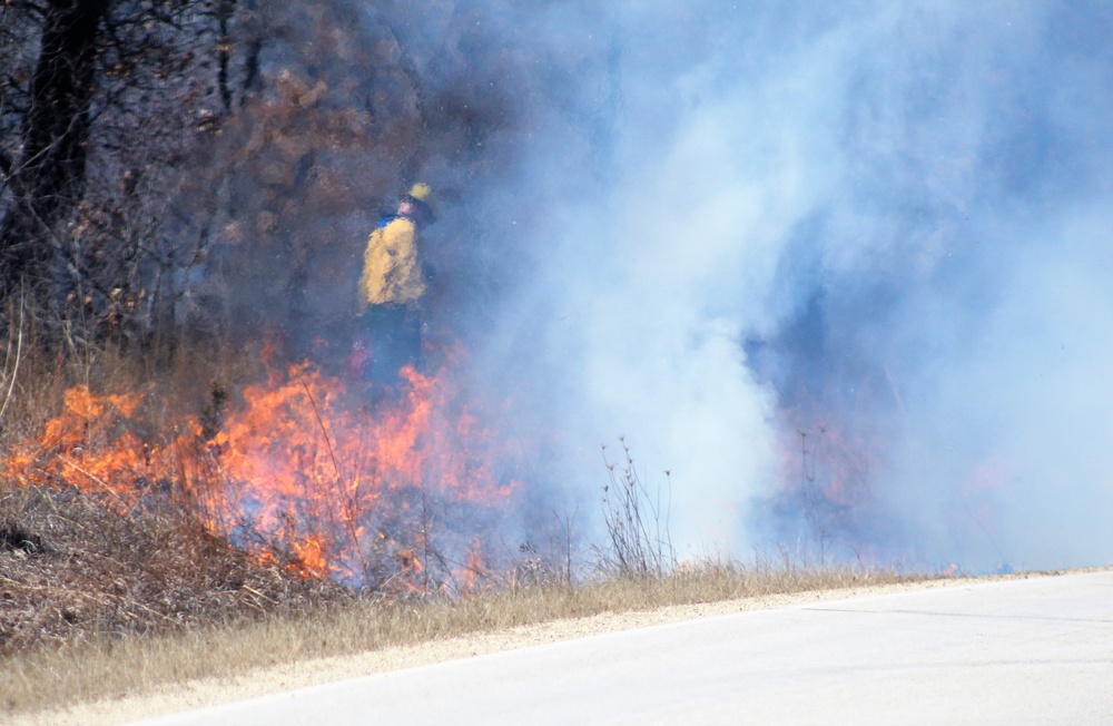 2022 prescribed burn operations at Fort McCoy