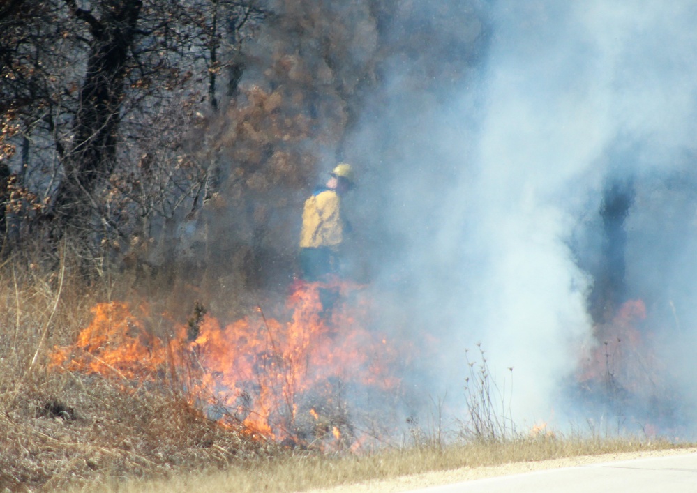 2022 prescribed burn operations at Fort McCoy