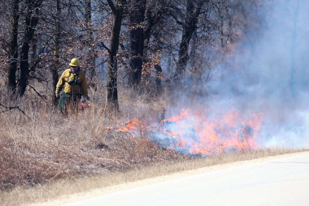 2022 prescribed burn operations at Fort McCoy