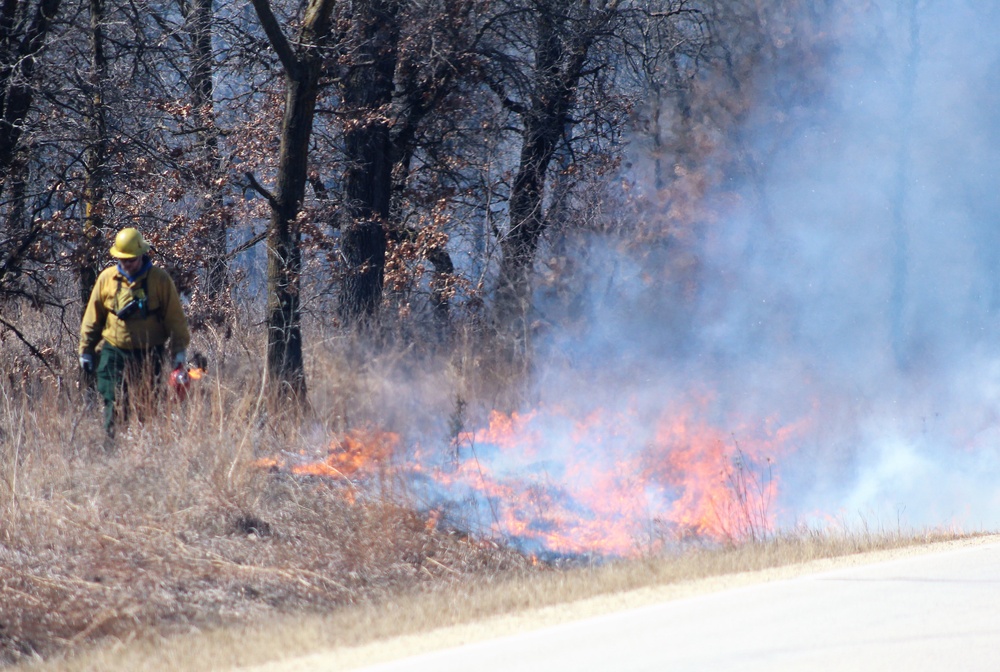 2022 prescribed burn operations at Fort McCoy