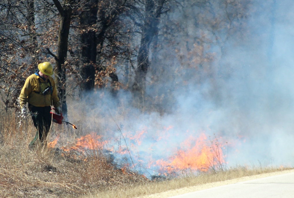 2022 prescribed burn operations at Fort McCoy