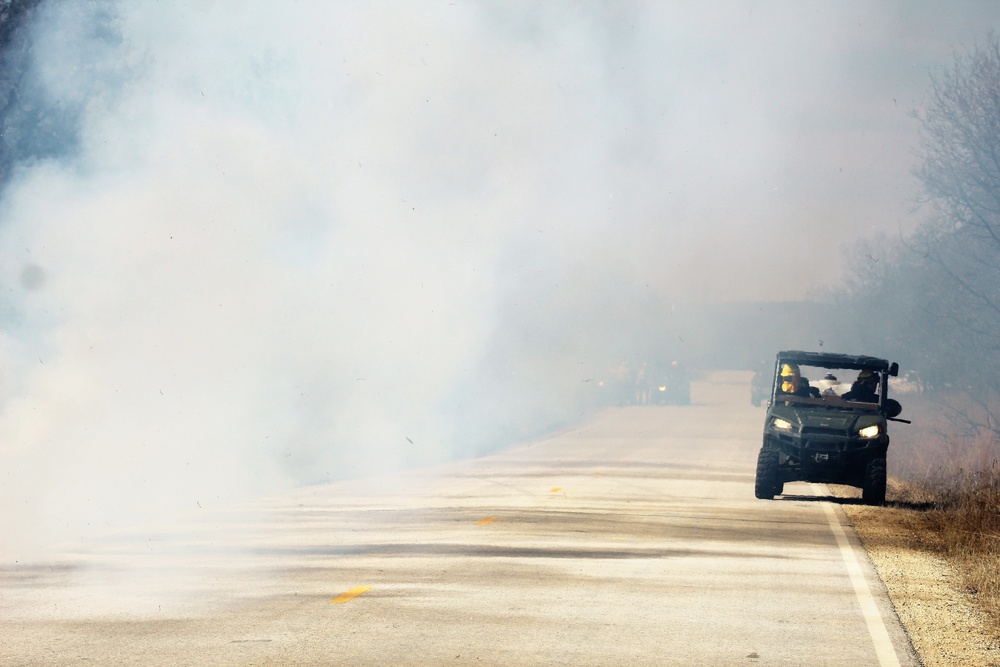 2022 prescribed burn operations at Fort McCoy
