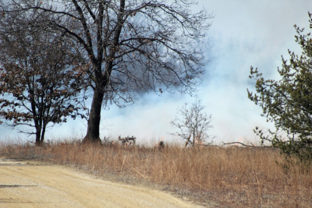 2022 prescribed burn operations at Fort McCoy
