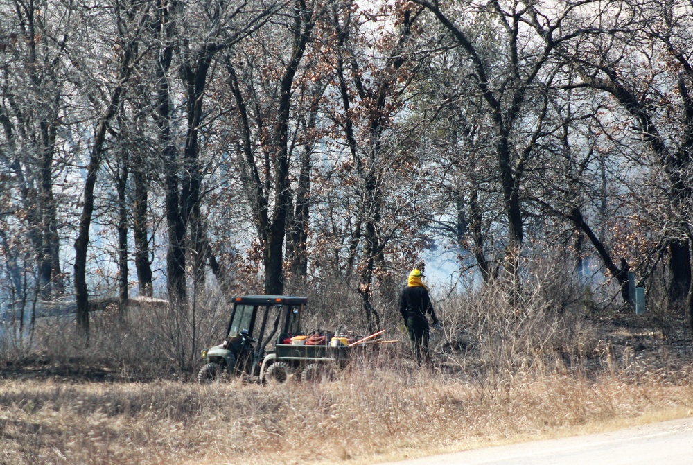 2022 prescribed burn operations at Fort McCoy