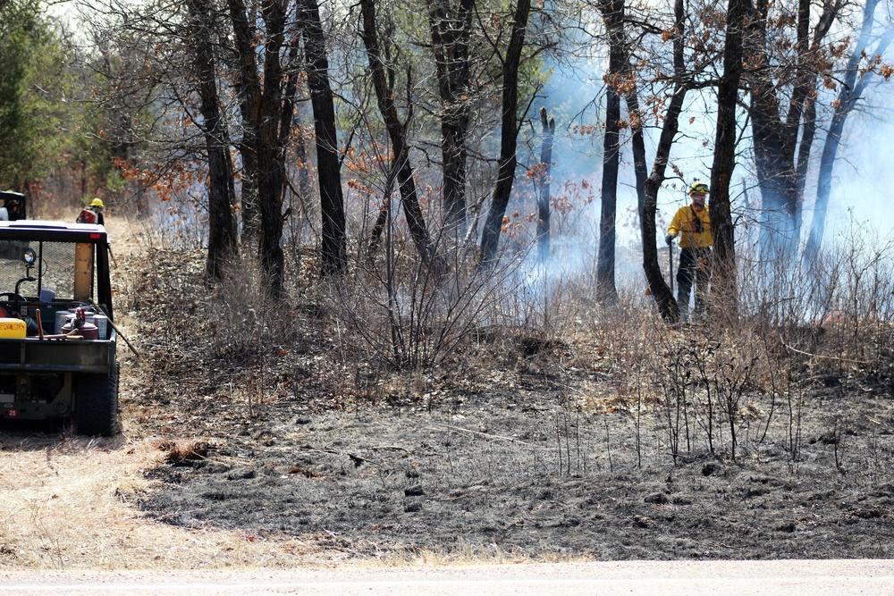 2022 prescribed burn operations at Fort McCoy