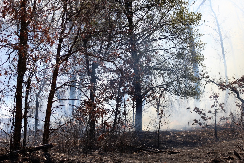 2022 prescribed burn operations at Fort McCoy