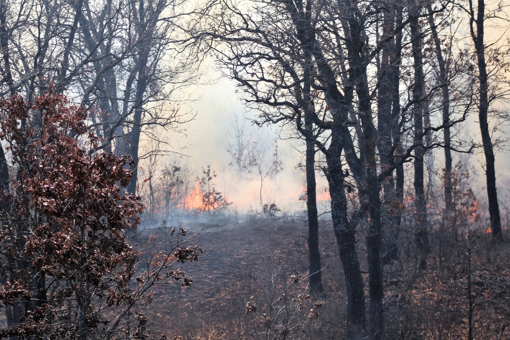 2022 prescribed burn operations at Fort McCoy