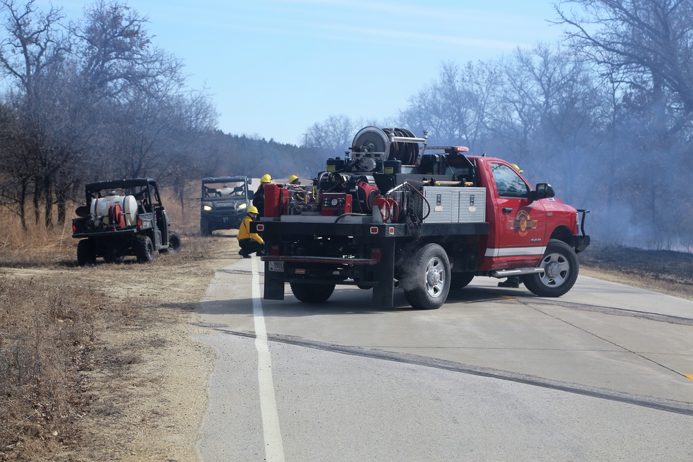 2022 prescribed burn operations at Fort McCoy