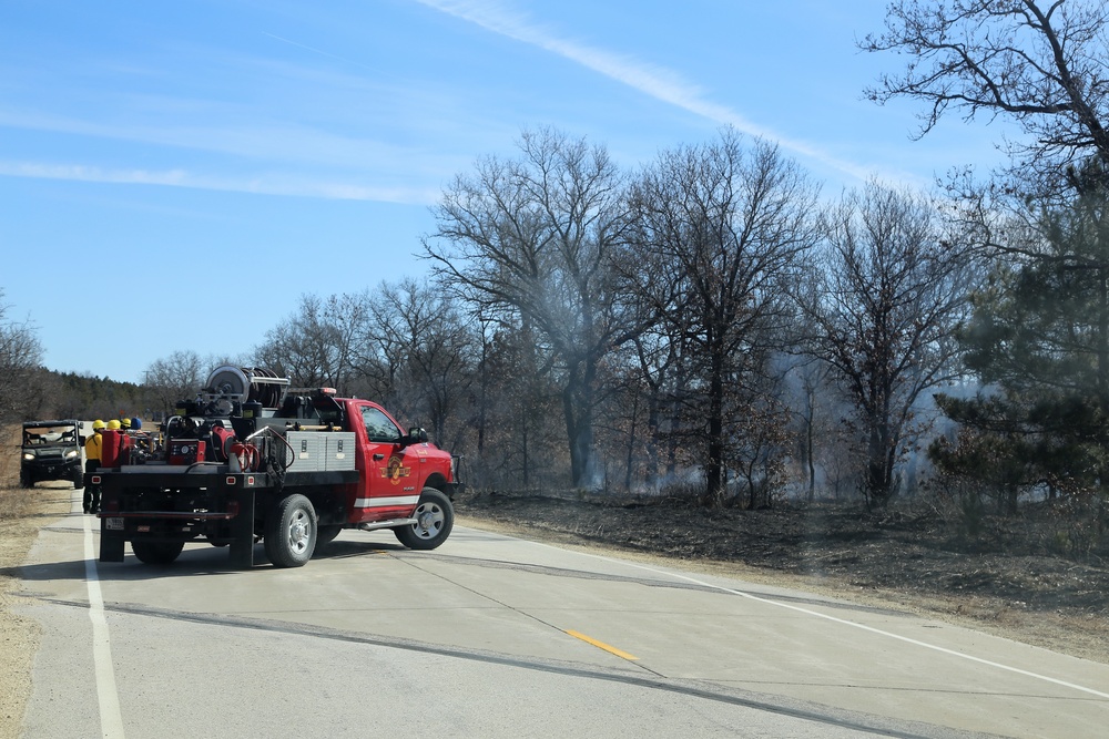 2022 prescribed burn operations at Fort McCoy