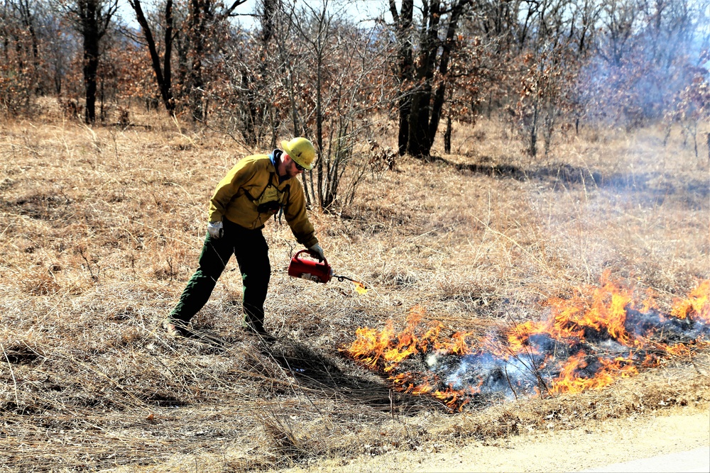 2022 prescribed burn operations at Fort McCoy