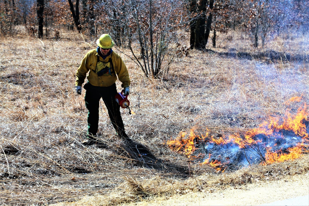 2022 prescribed burn operations at Fort McCoy