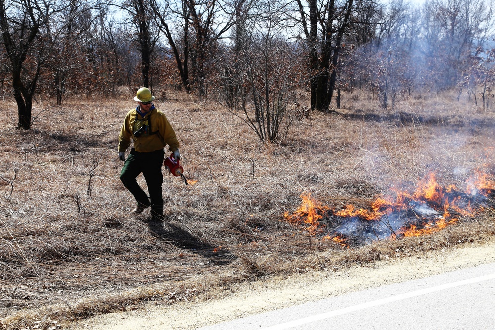 2022 prescribed burn operations at Fort McCoy