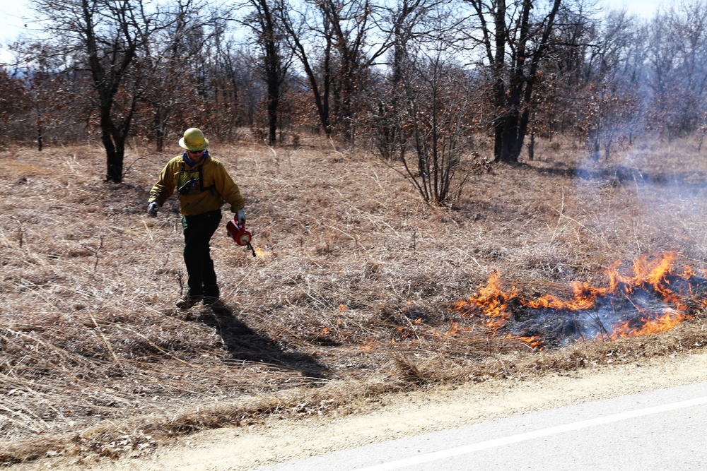 2022 prescribed burn operations at Fort McCoy