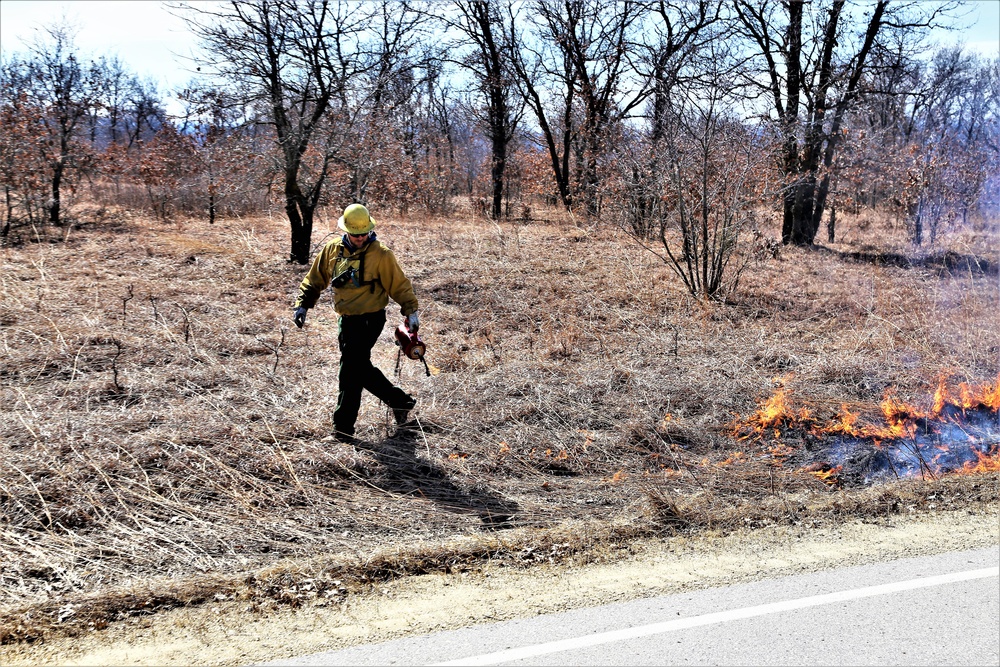 2022 prescribed burn operations at Fort McCoy