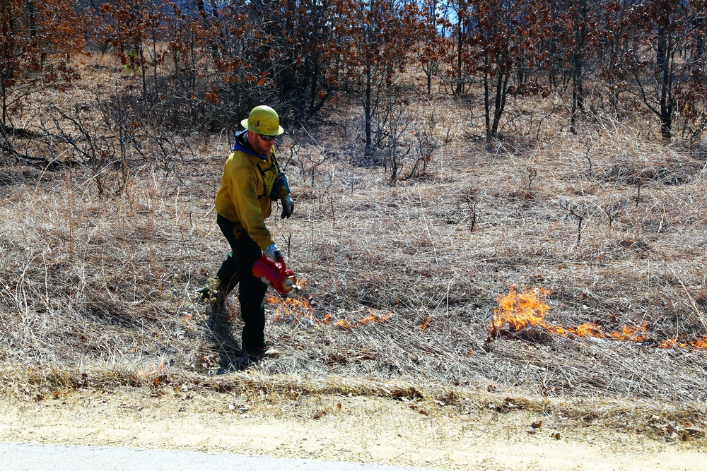 2022 prescribed burn operations at Fort McCoy